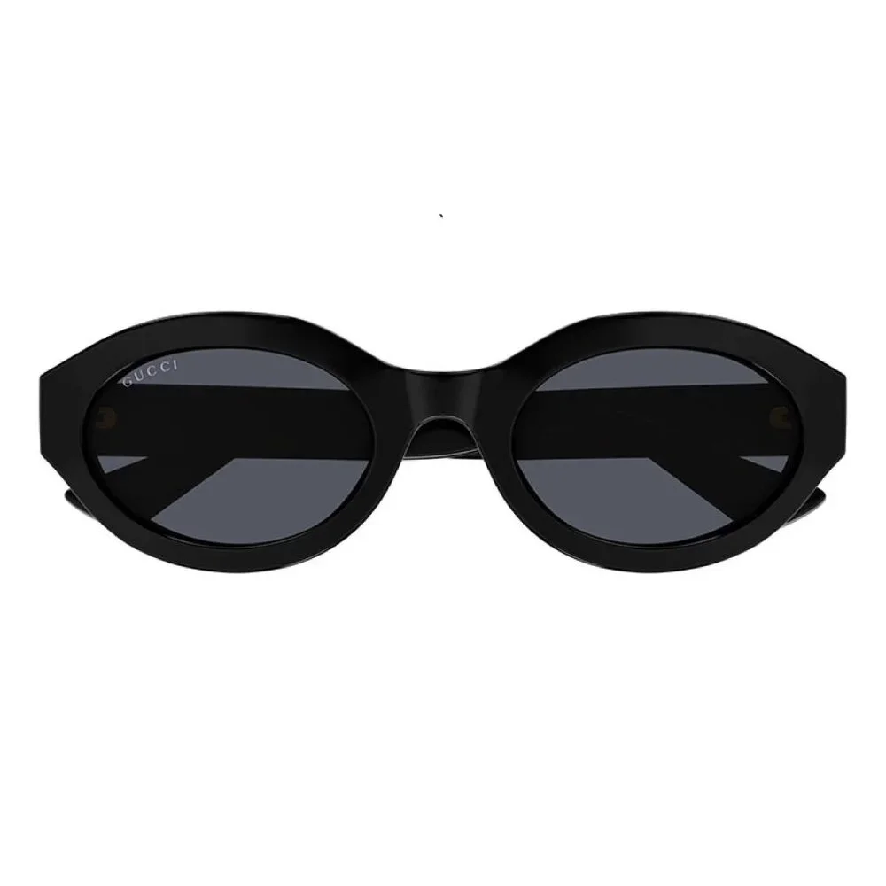 NEW GUCCI SUNGLASSES, BLACK WOMEN OVAL EYEWEAR GUCCI GG1579S 001